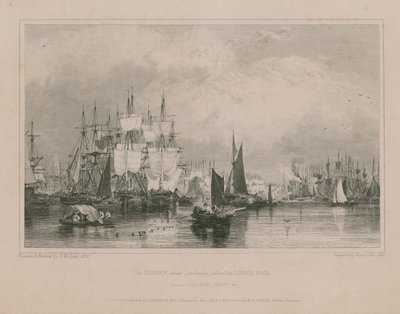 写真ライムハウス近くのテムズ川枚 作： エドワード・ウィリアム・クック